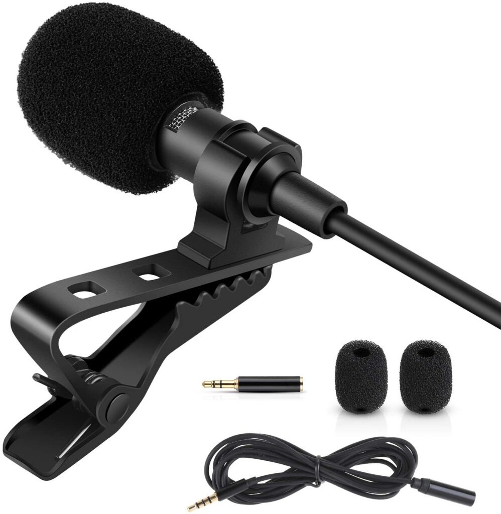 Best Mic for Motovlogging - Rovtop Lavalier Lapel Microphone