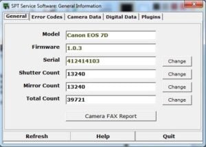 How to Check Shutter Count on Canon 7D - General Info