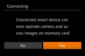 How to connect Canon G7X MARK II to Iphone - smart device