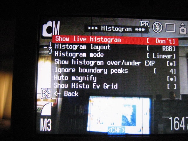Canon R5 Settings For Bird Photography - Histogram