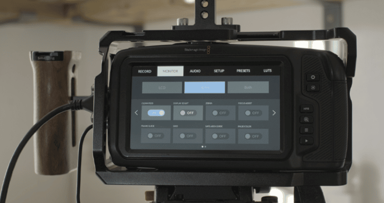 Transmisión en vivo de la cámara de cine Blackmagic