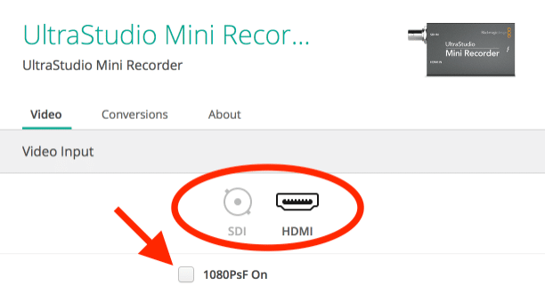 blackmagic ultrastudio mini recorder problems